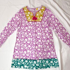 🌸 NWOT Mini Boden Girls Floral Tunic Dress 11-12 | Boho Cotton